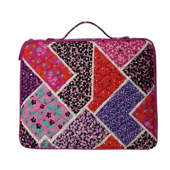 Vera Bradley Modern Medley Patchwork Tablet Tamer Organizer Zipper Case 9 x 12" - Picture 1 of 12